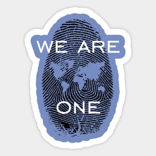 We are one Sticker